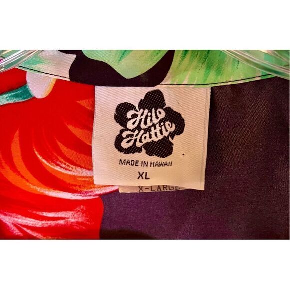 VINTAGE HILO HATTIE HAWAIIAN SHIRT FLORAL SZ X-LARGE RARE EC - Picture 3 of 7